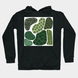 Blob Leaf Pattern Hoodie